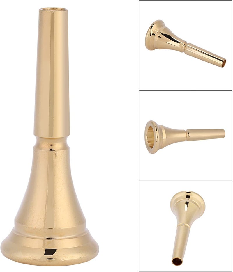 Chazcool French Horn Mouthpiece, Mellophone Mouthpiece, Brass Mouthpiece French Horn Replacement Accessory - Image 5